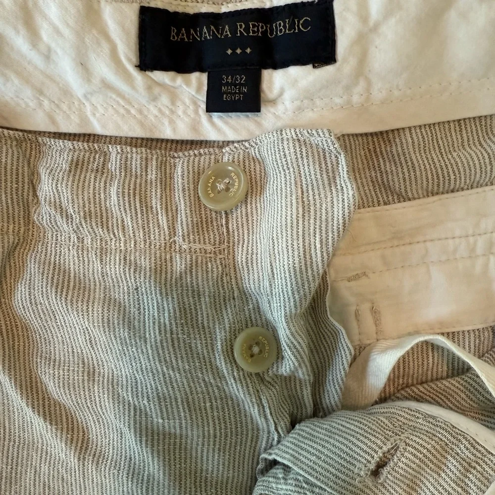 Banana Republic Linen Chinos Relaxed Fit